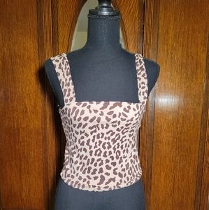 Livi by Olivia Rae NWT Leopard Print Medium Tank Top